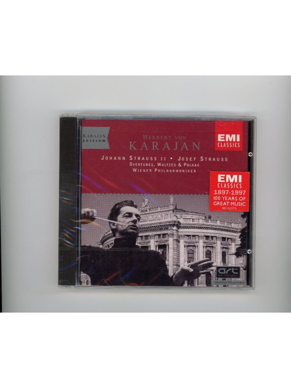 Herbert von Karajan Strauss Overtures Waltzes CD EMI Karajan Edition NEW SEALED